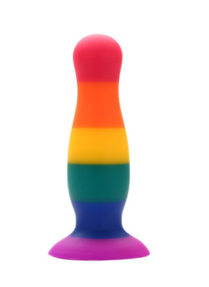 Plug anal ventouse multicouleur taille M - A-005-RAI-M